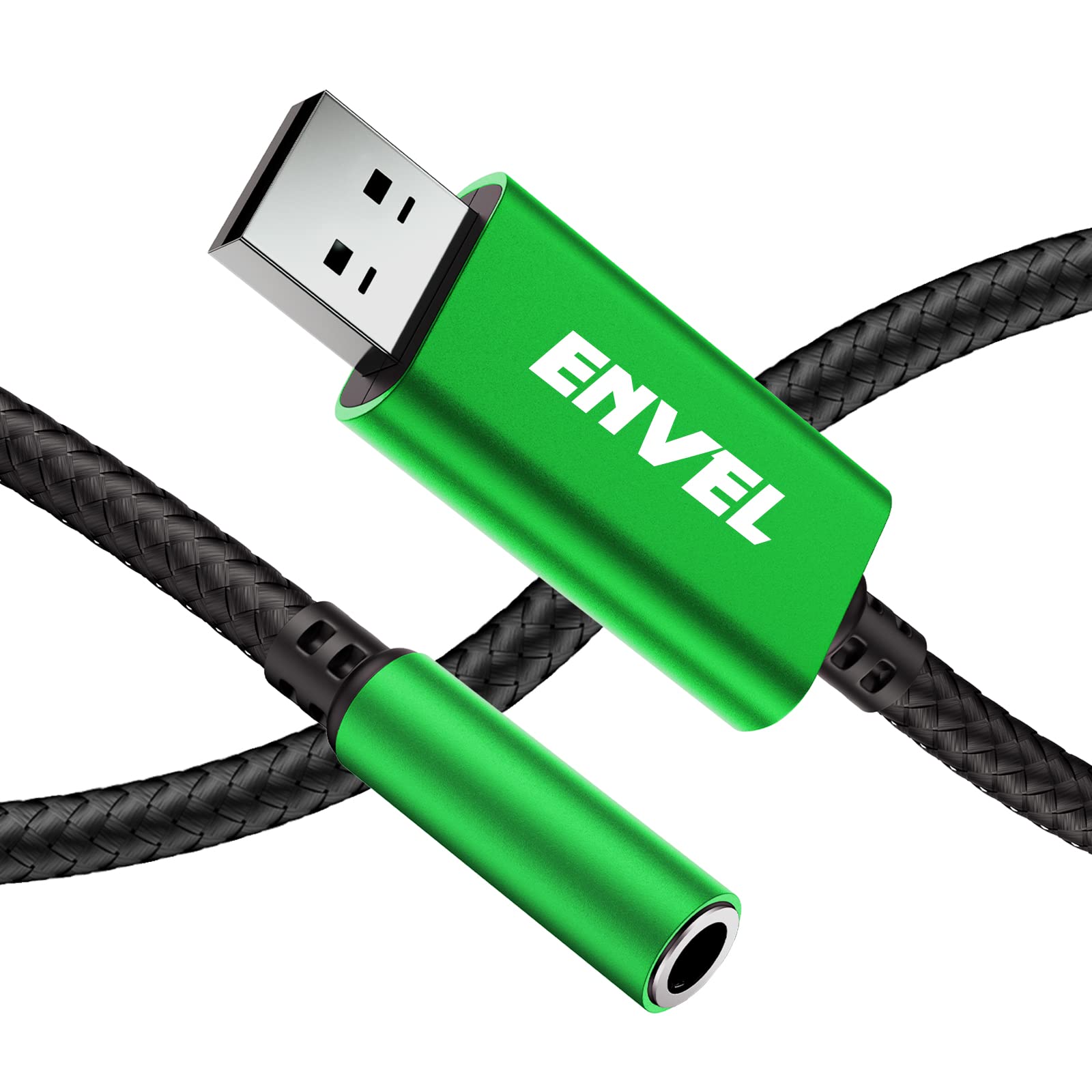 Amazon.co.jp: ENVEL ヘッドセットアダプター 3.5mm メス型～USB