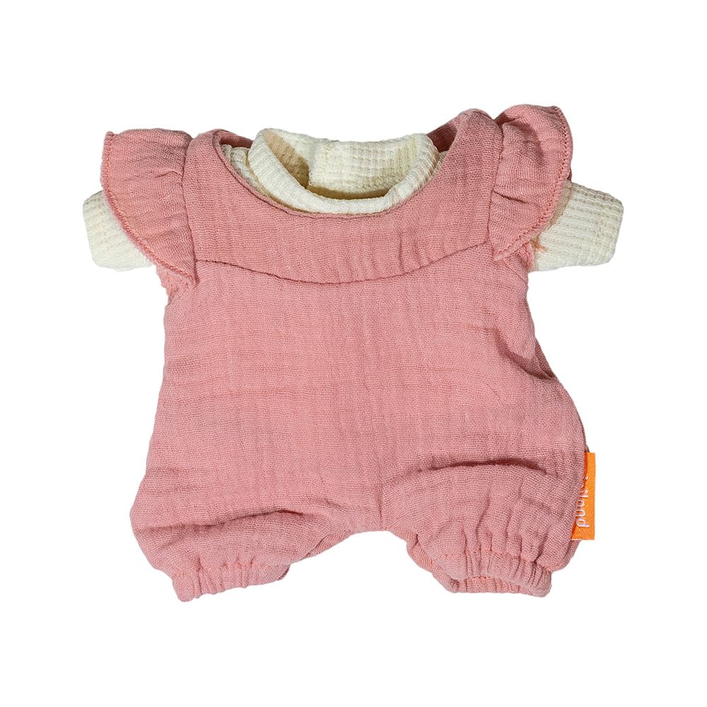 Miniland - Clothes for 21 cm Doll, Clothing Accessory for Dolls, Mid-Season Overalls and T-Shirt