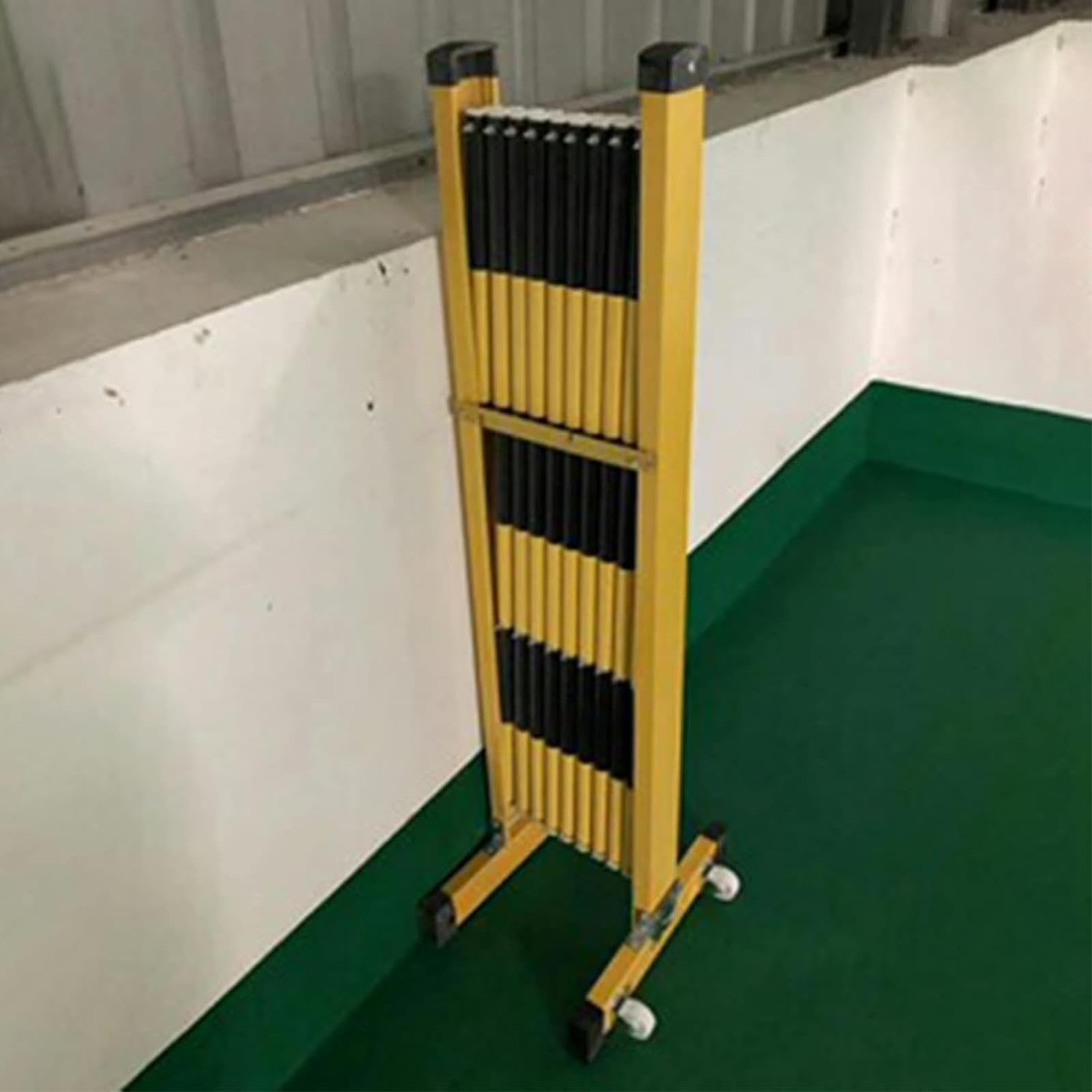 Barrière Mobile Extensible Ultra-résistante - Clôture de sécurité télescopique pour Chantiers, écoles et espaces publics