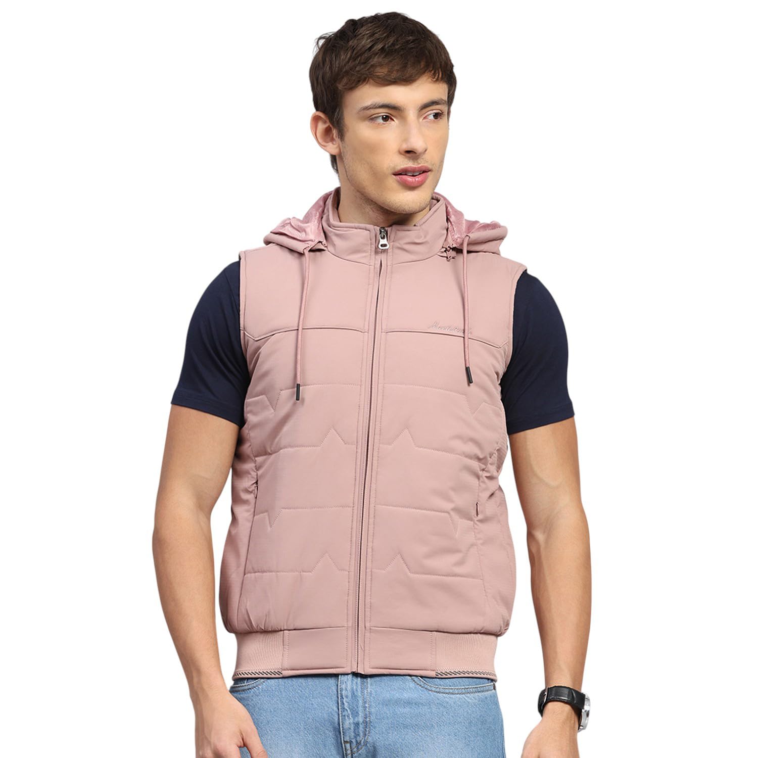 monte carlo Mens Regular Fit Solid Hood Zipper Sleeveless Winter Jacket| Warm Coat for Men | Stylish Zipper Jacket (Pack Of 1)-picture-48