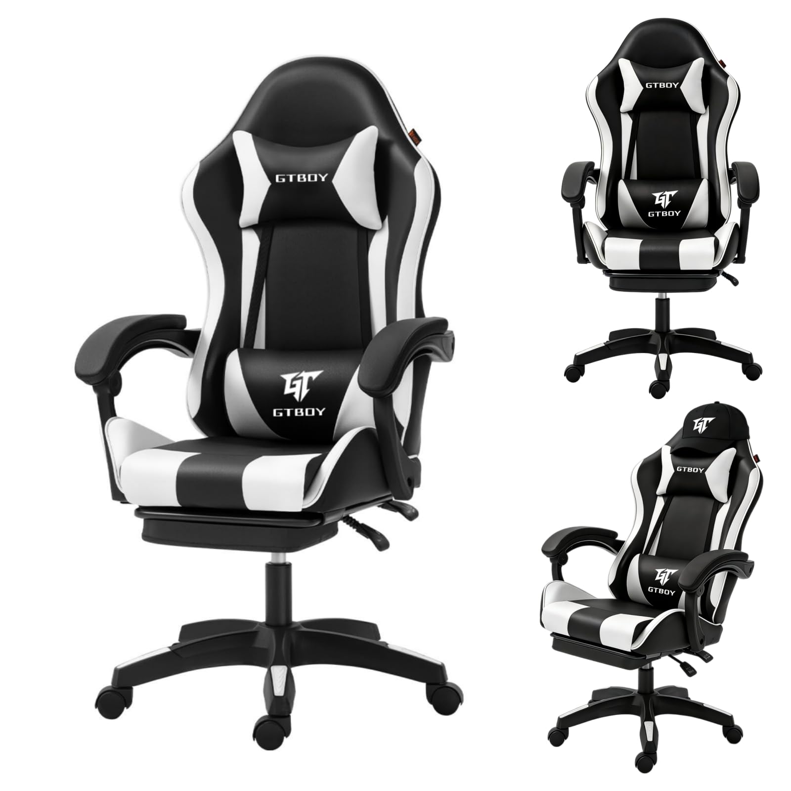 Amazon.co.jp: GTBoy ゲーミングチェア オットマン付き 135