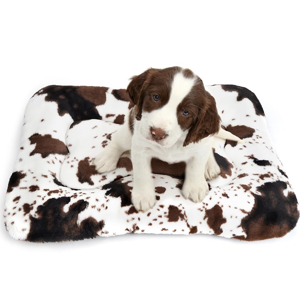 Dog Bed Crate Pad Pet Cushion Crate Mat Puppy Bed for Small Dogs Soft Fluffy Kennel Pad for Dog Crate, Anti-Slip