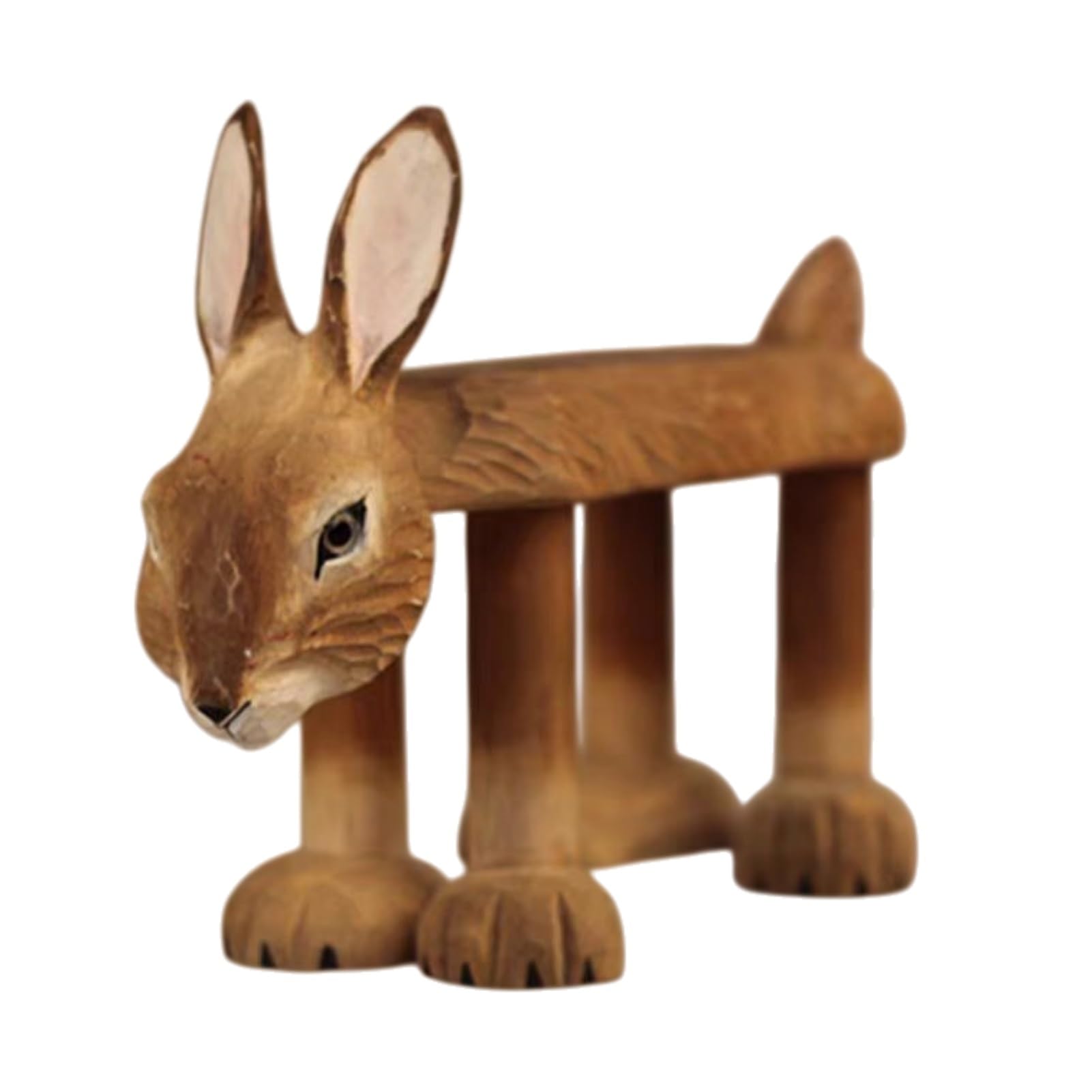 Various Animal Shaped Shoe Stools, Wooden Carvings, Cute Styles, Children's Step Stools, Home Decorations(I)
