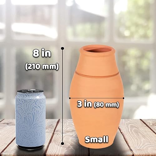 Miniatura 8 de Olla de arcilla hecha a mano para Testi Kebab, olla de barro sin glasear para cocinar, ollas de cocina de arcilla, auténtico kebab tandoori de