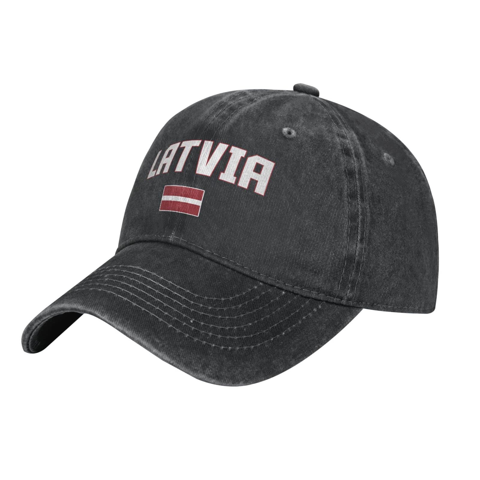 YINGD Cowboy Baseball Cap Lettonia Bandiera Cool Lettoni Regolabile Traspirante Sun Hat Unisex per Uomo Donna, #110, Etichettalia unica