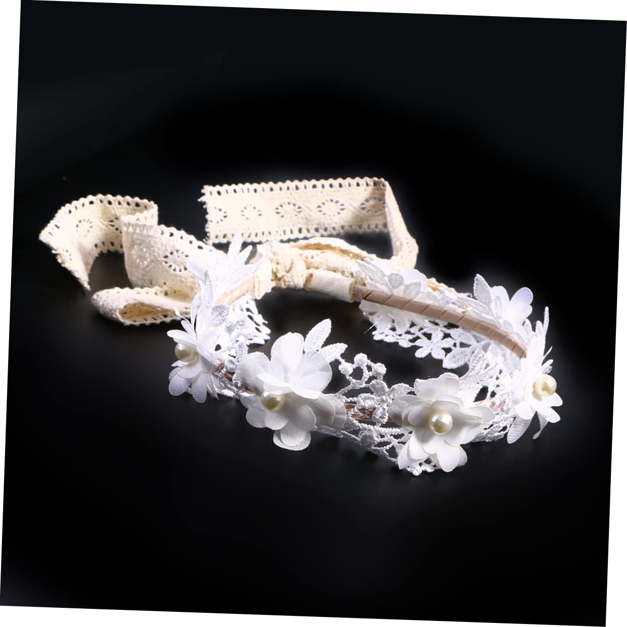 Beavorty 3 Diademas Para El Pelo Elegante De Encaje Con Flores Para Mujer Para Bodas Fiestas Cumpleaños Actuaciones En El Escenario.