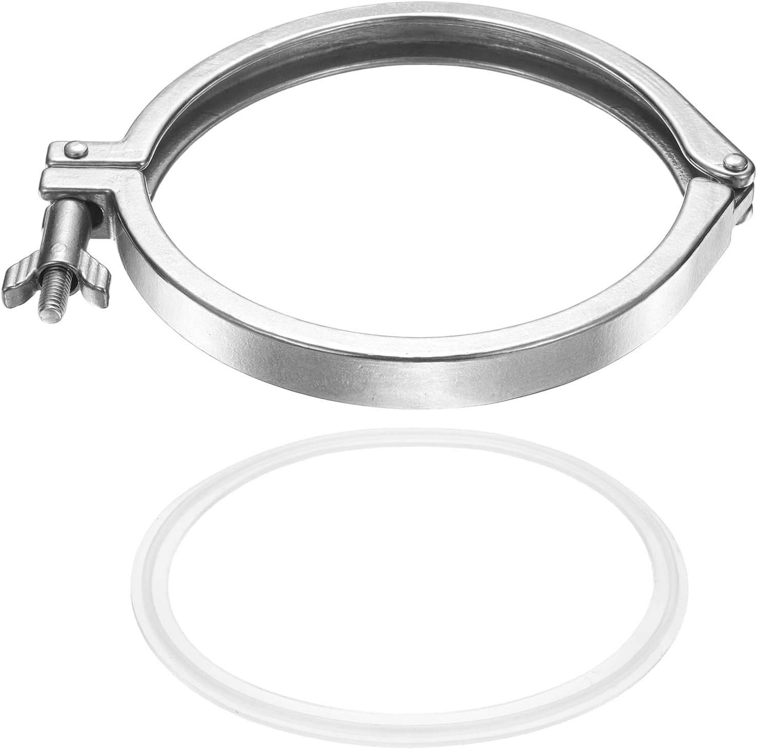 Collier Tri-Clamp 5" en inox 304 avec joint silicone pour raccord haute durabilité