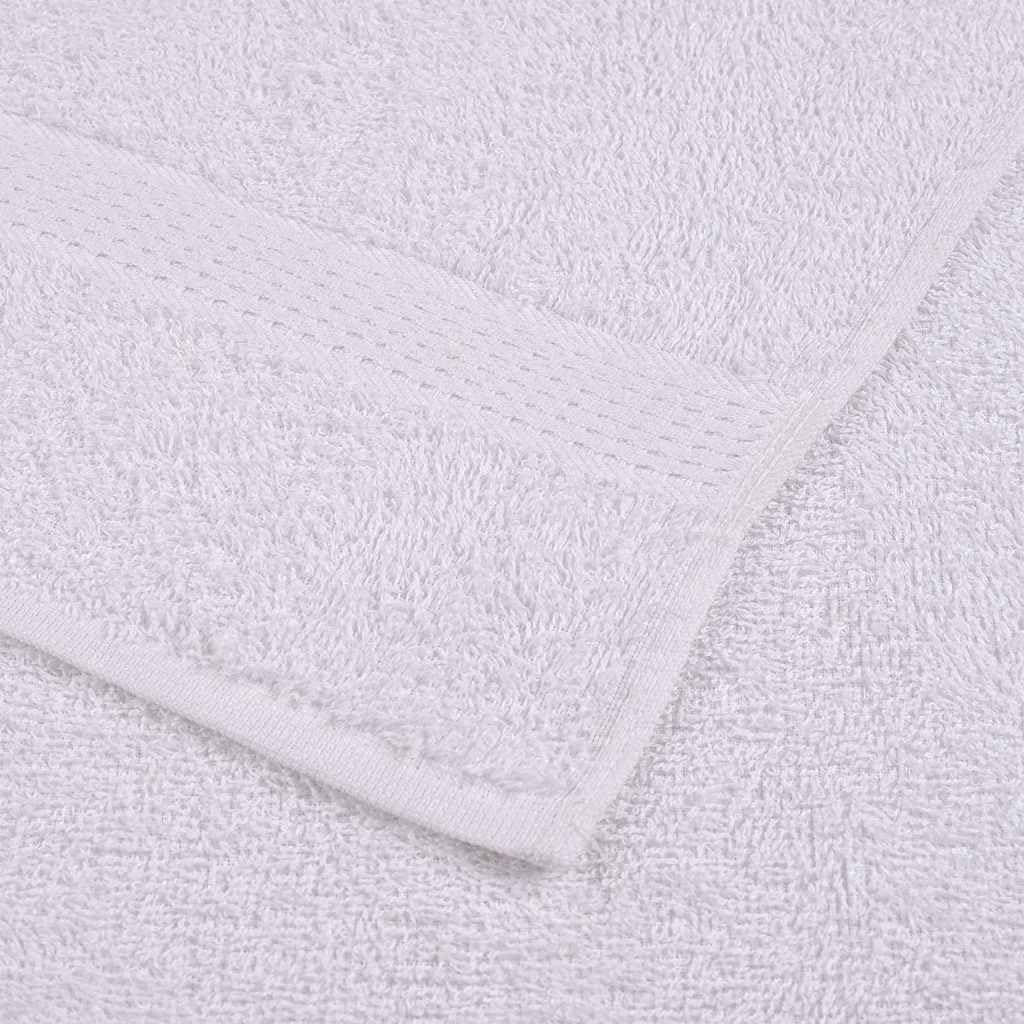 Gants de Toilette FROGN 4 pcs Blanc 15x21 cm 360 g/m² Coton Absorbant Lavable Serviette Visage Main Douche Spa hammam Piscine Cuisine Sport Voyage hôtel