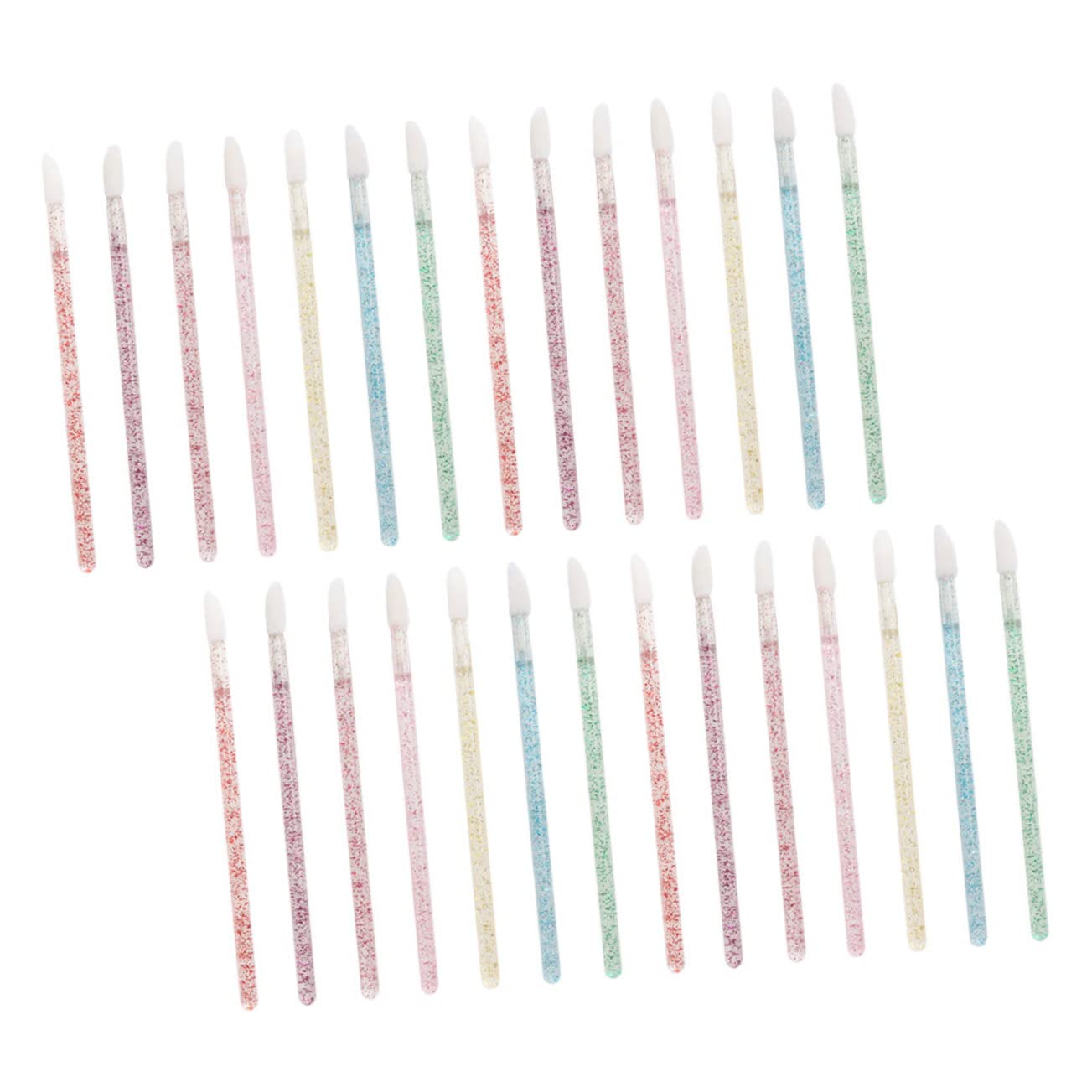 PartyKindom 350pcs Disposable Lip Brushes Makeup Tool for Lipstick Gloss Application Travel Friendly Portable Lip Brush for Home Professional Use