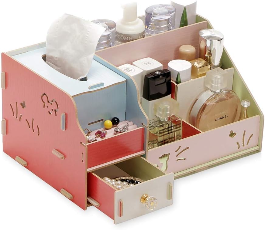 韓国のdiy木製化粧品収納ボックス多機能デスクトップ木製化粧品ボックス Size 6 決算特価商品