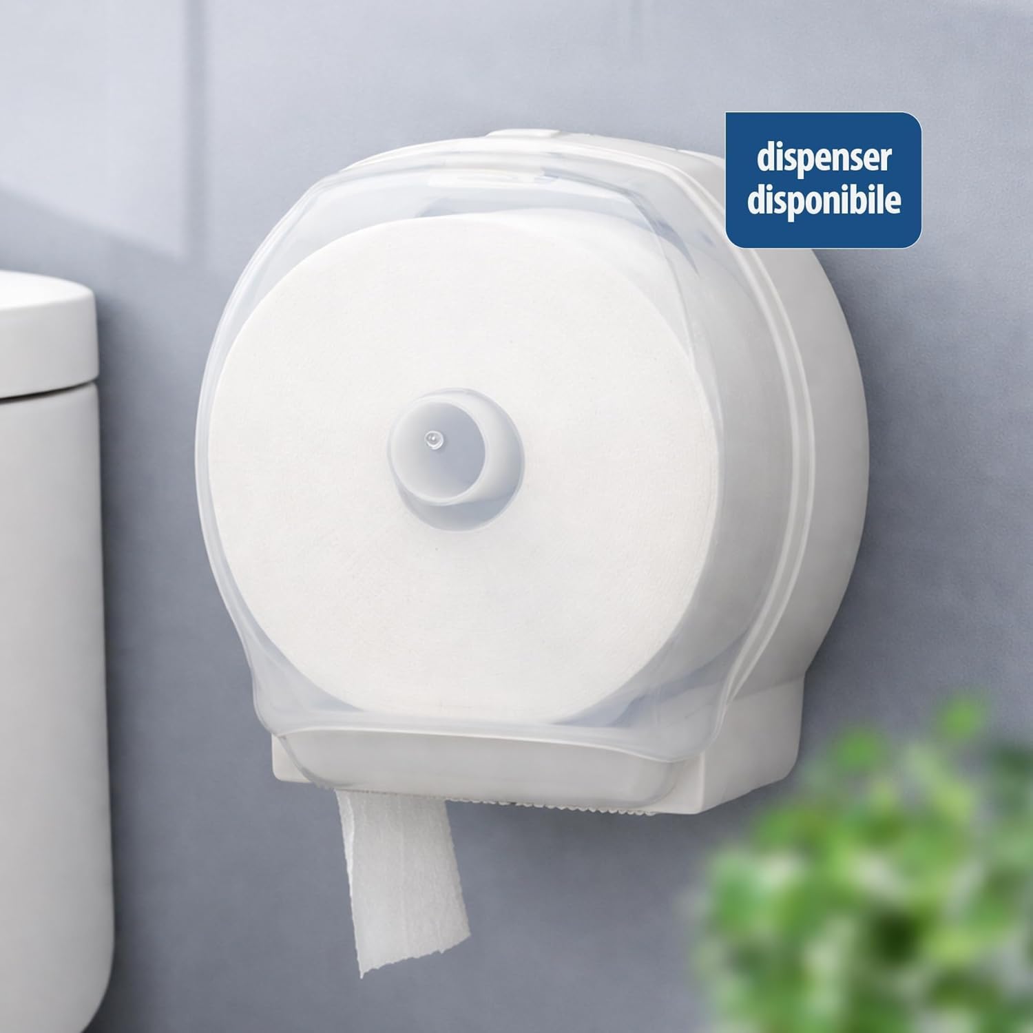 Carta Igienica Jumbo Maxi per Dispenser, 800 Strappi 2 Veli, 6 Rotoli in Pura Cellulosa, Rotoli Grandi Professionali per Bagno, Uffici e Studi Medici (Multipack 5 Confezioni da 6 Rotoli cad.)