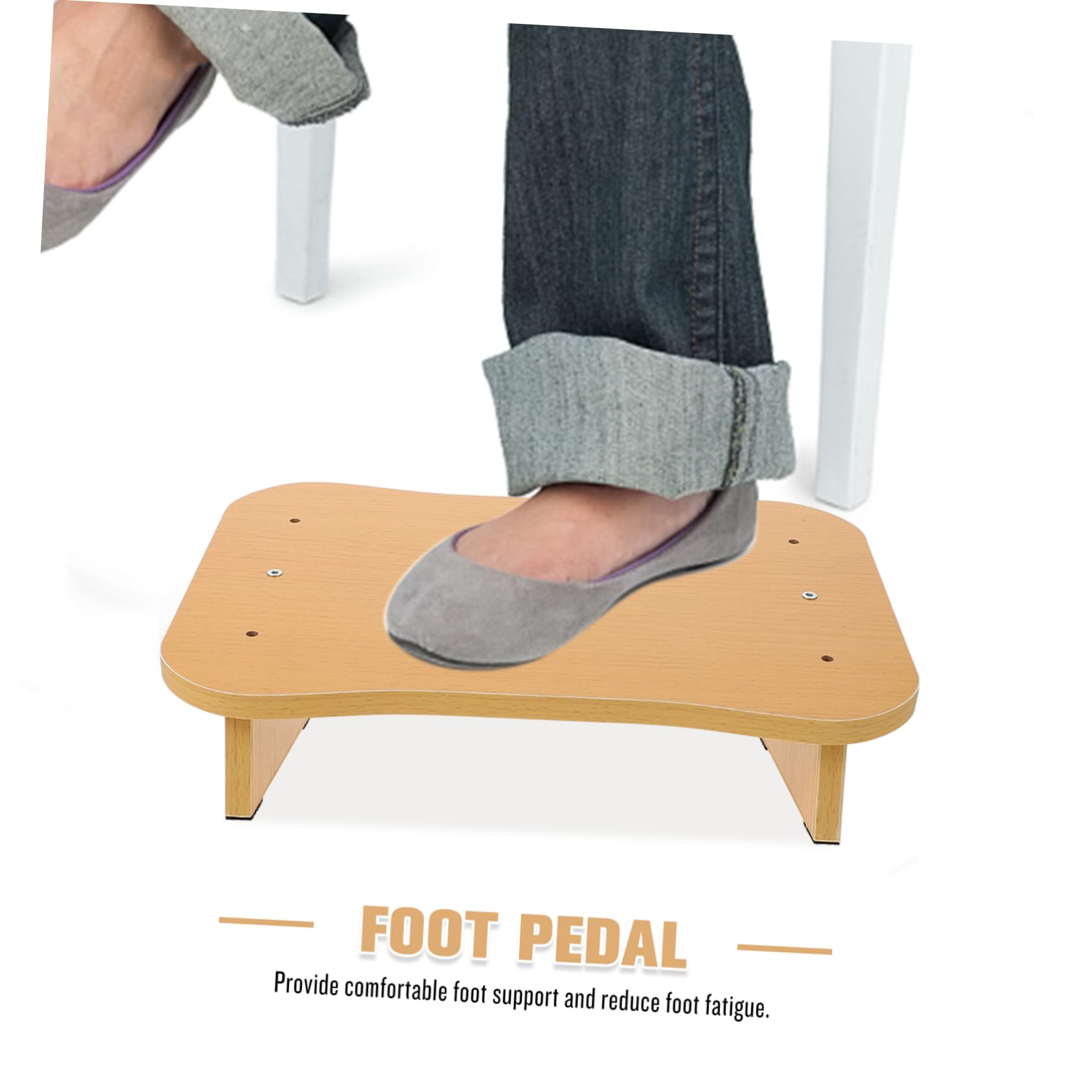 Podnóżek Do Biurka z Drewna Funkcjonalny Podnóżek Do Stóp Ergonomiczny Stojak Nogi Komfortowy Idealny Biurze
