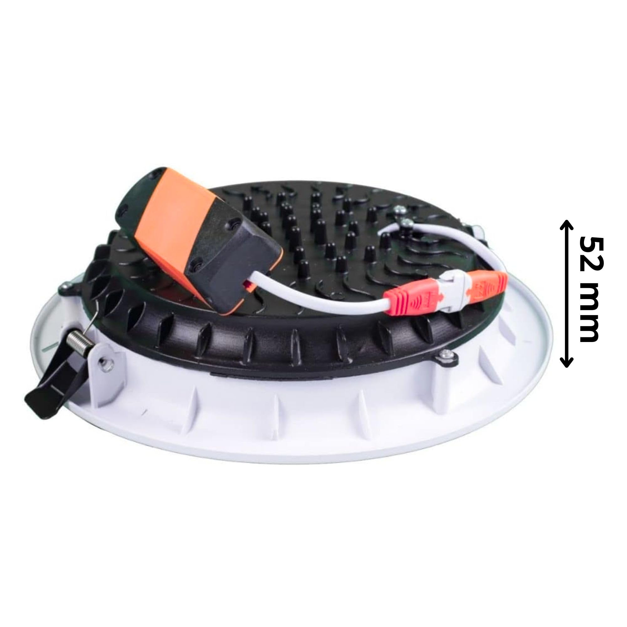 Jandei – Downlight LED COB 30W Empotrar, Foco Marco Redondo Blanco, 212x52mm (Hueco de Corte 185mm), 2250 Lumen, IP44. Ideal para Salón, Cocina, Baño, 10 piezas (Luz Cálida 3000k)