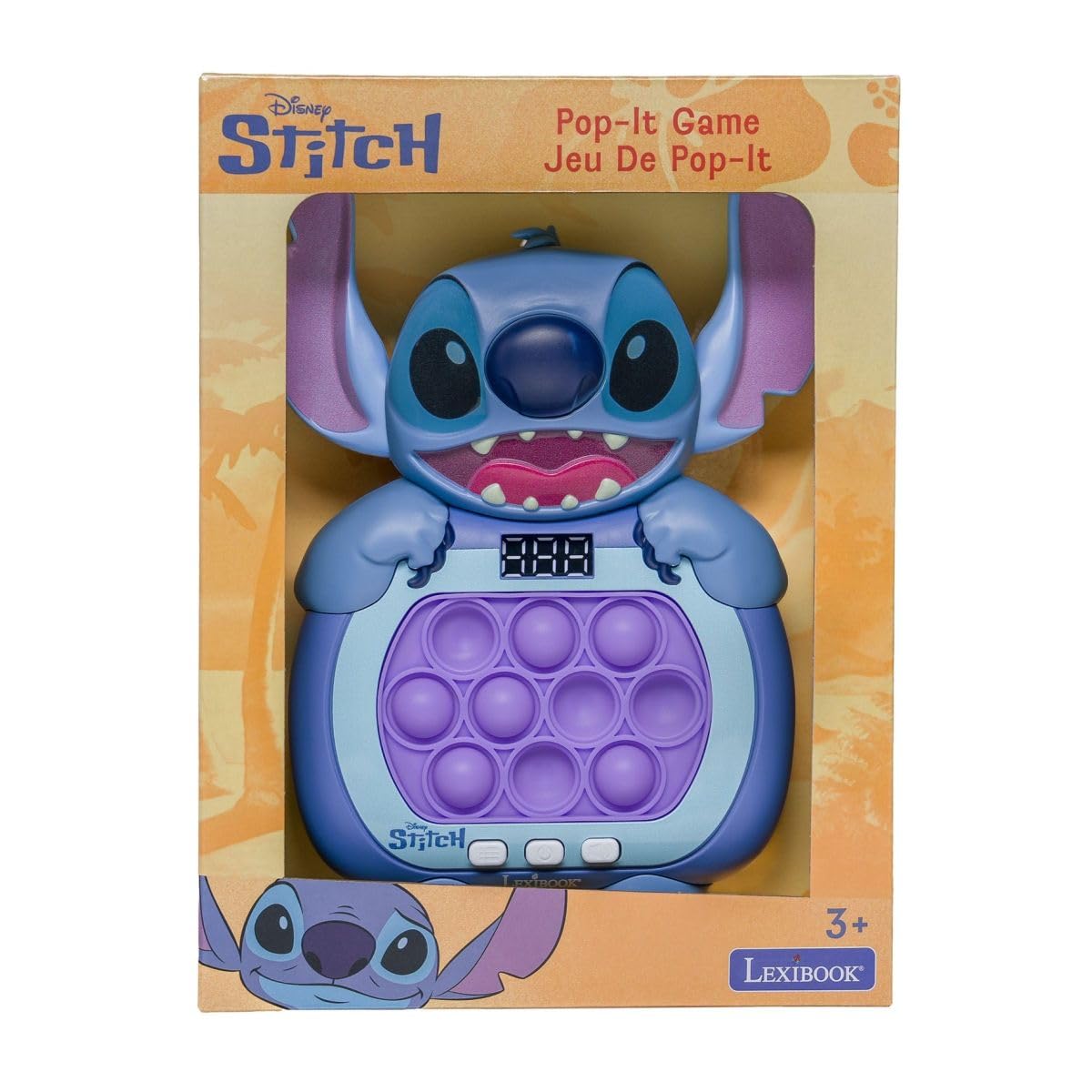 Lexibook Disney Stitch Jeu Fast Push Bleu JG500DLXB