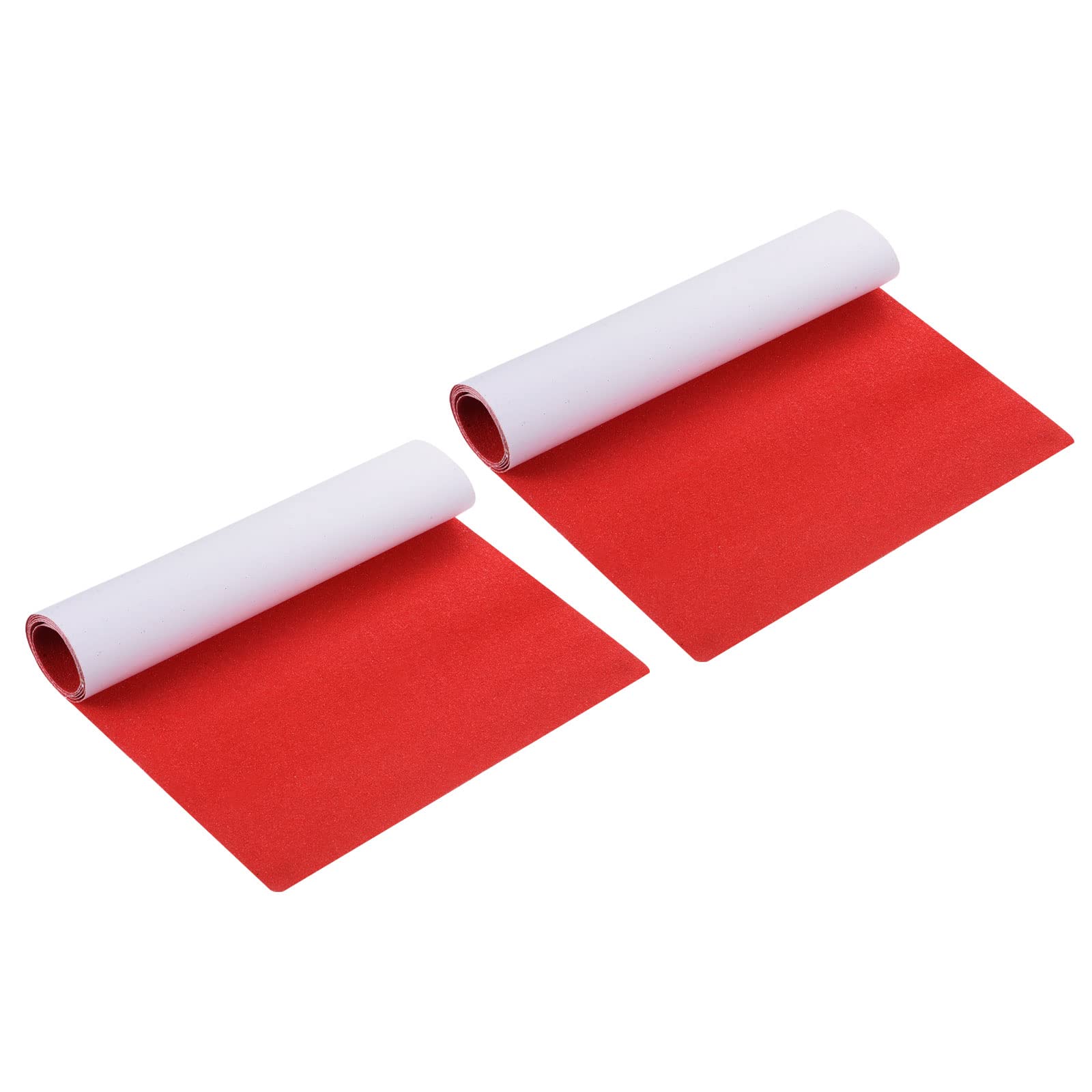 PATIKIL Grip Tape Sheet, 2 Pack Non Slip Tape Waterproof High Traction Grind Sandpaper Grips for Skateboard Skate Scooter Longboard Stair, Red