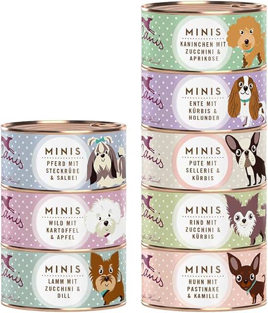 Terra Canis Mini Learning Pack Dog Food Wet Grain-Free 8 x 100 g - Premium Wet Food for Small Dogs with Raw Materials in 100% Food Grade product image