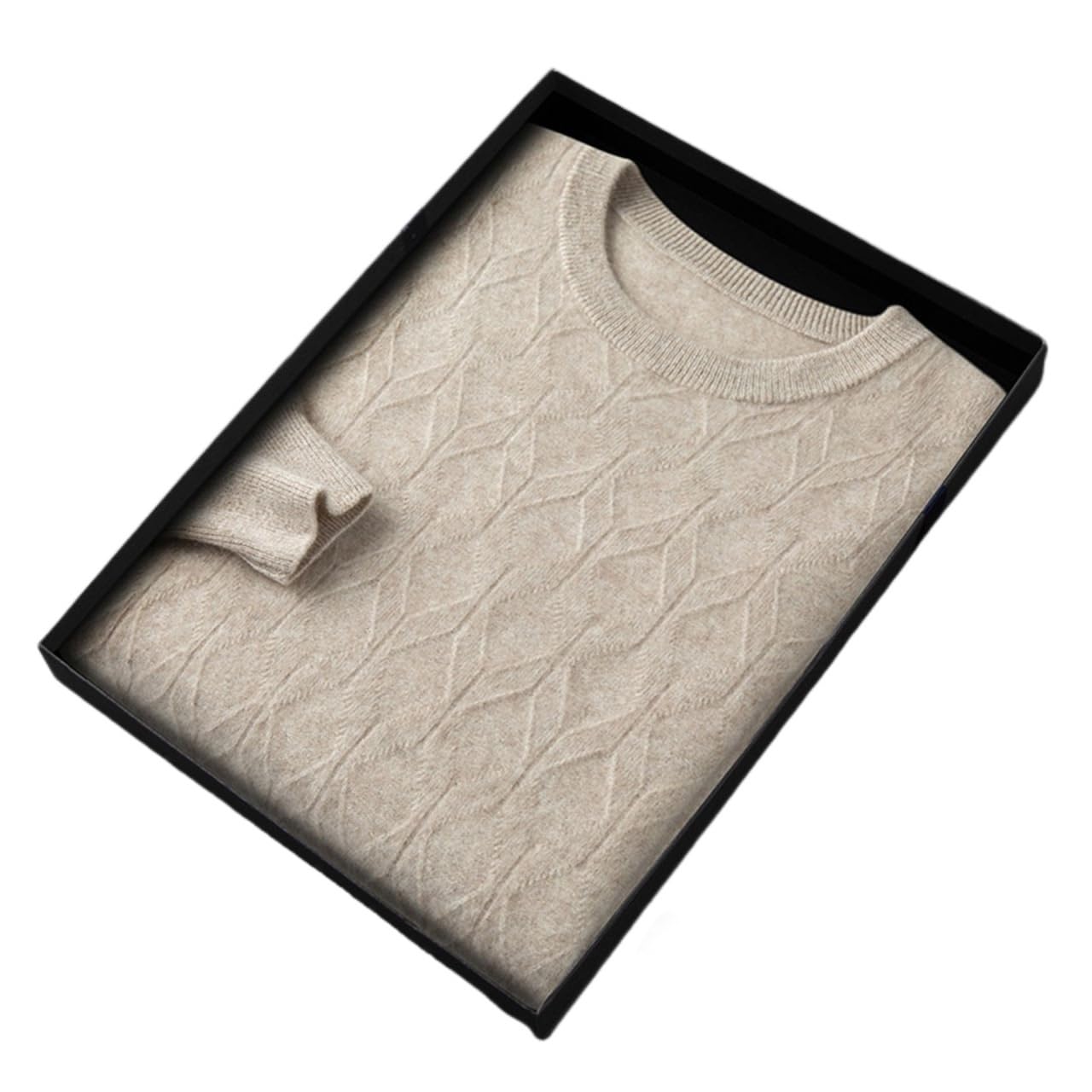 Pull en cachemire pour homme col rond idéal pour les journées fraîches d'hiver