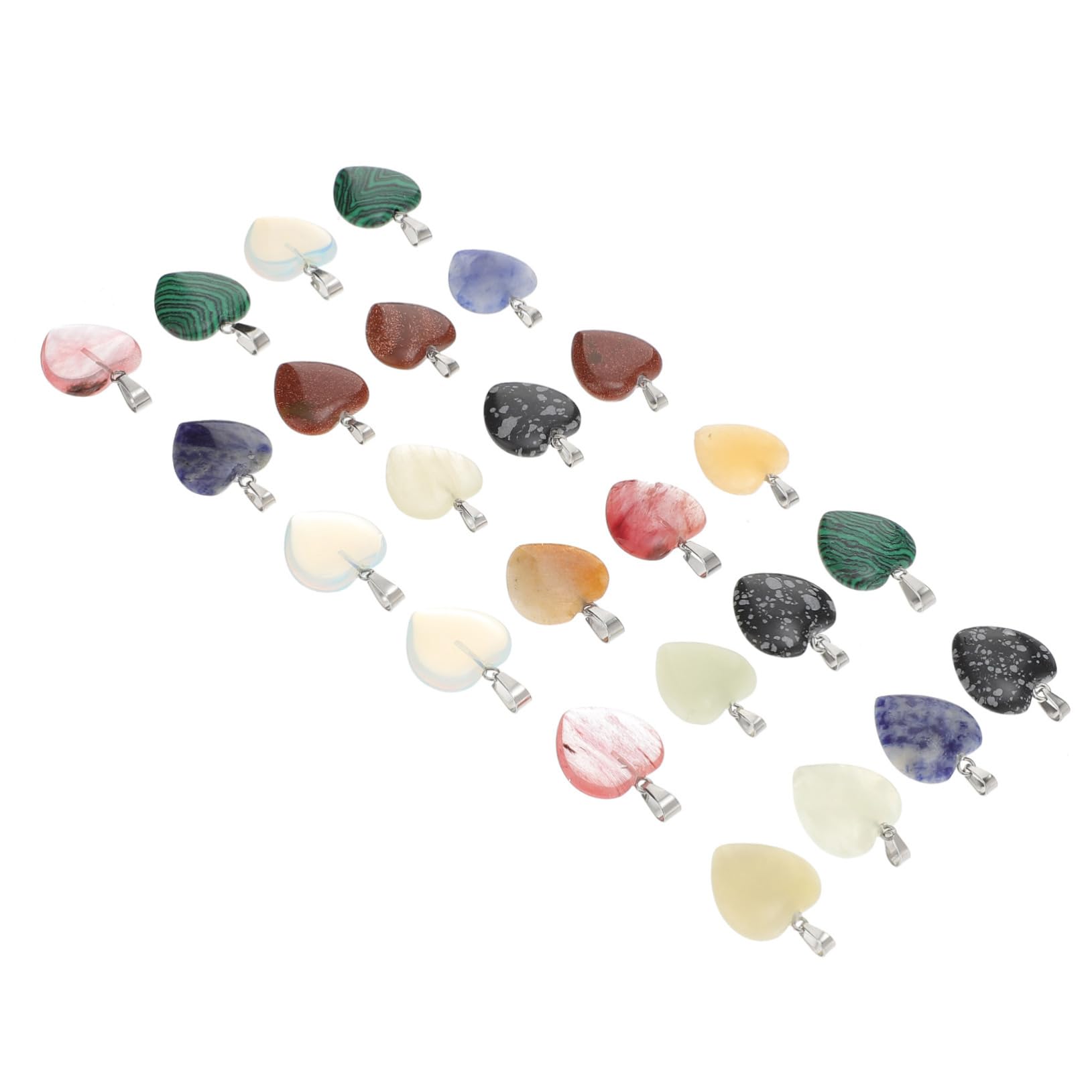 Cœur cristal naturel en coffret de 24 pièces, le cadeau idéal et symbolique