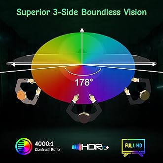 SANSUI Computer Monitor 24 inch IPS Eye Care 1080P Display HDMI,VGA Ports with 178° Viewing Angle/Frame-Less/Tilt/VESA Compatible for Office and Home