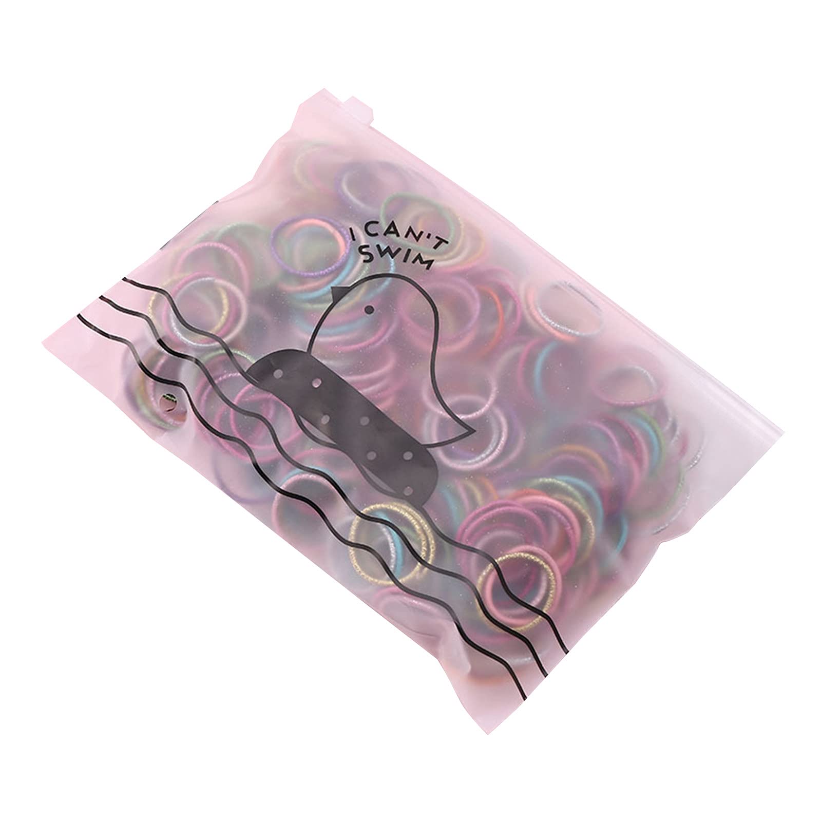 prettDliJUN Womens Hairstyling Tool, 50Pcs 3cm Elastic Hair Ties Ponytail Holders Rubber Bands Hair Styling Tools for Girls 1size