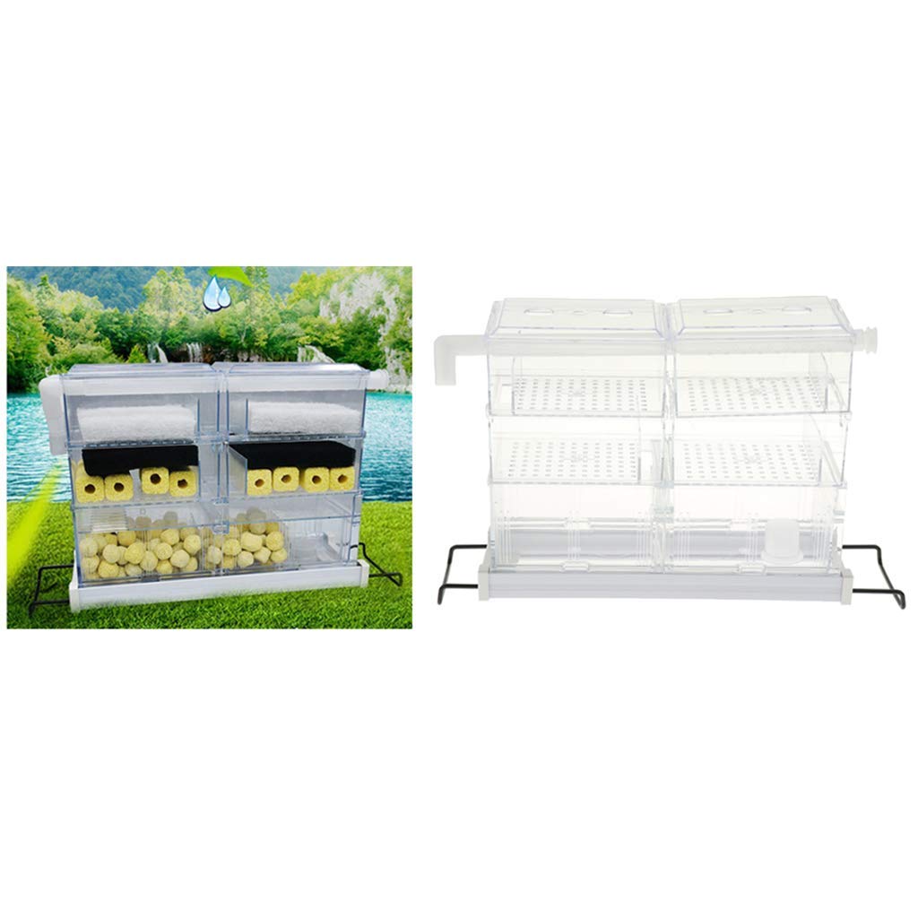 Transparent Aquarium Filter Box Filterkasten Fish Tank Filterausstattung