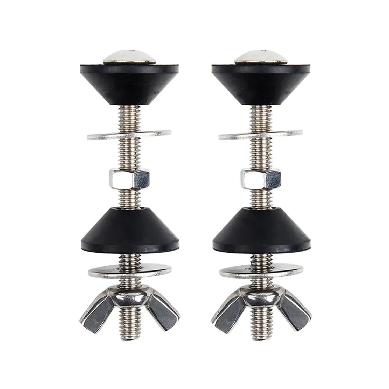 Durable 12pcs Toilet Fixing Tank Bolt Fitting Sealing Kit Close Coupling WC Gaskets Screws Set Home Improvement Fixtures