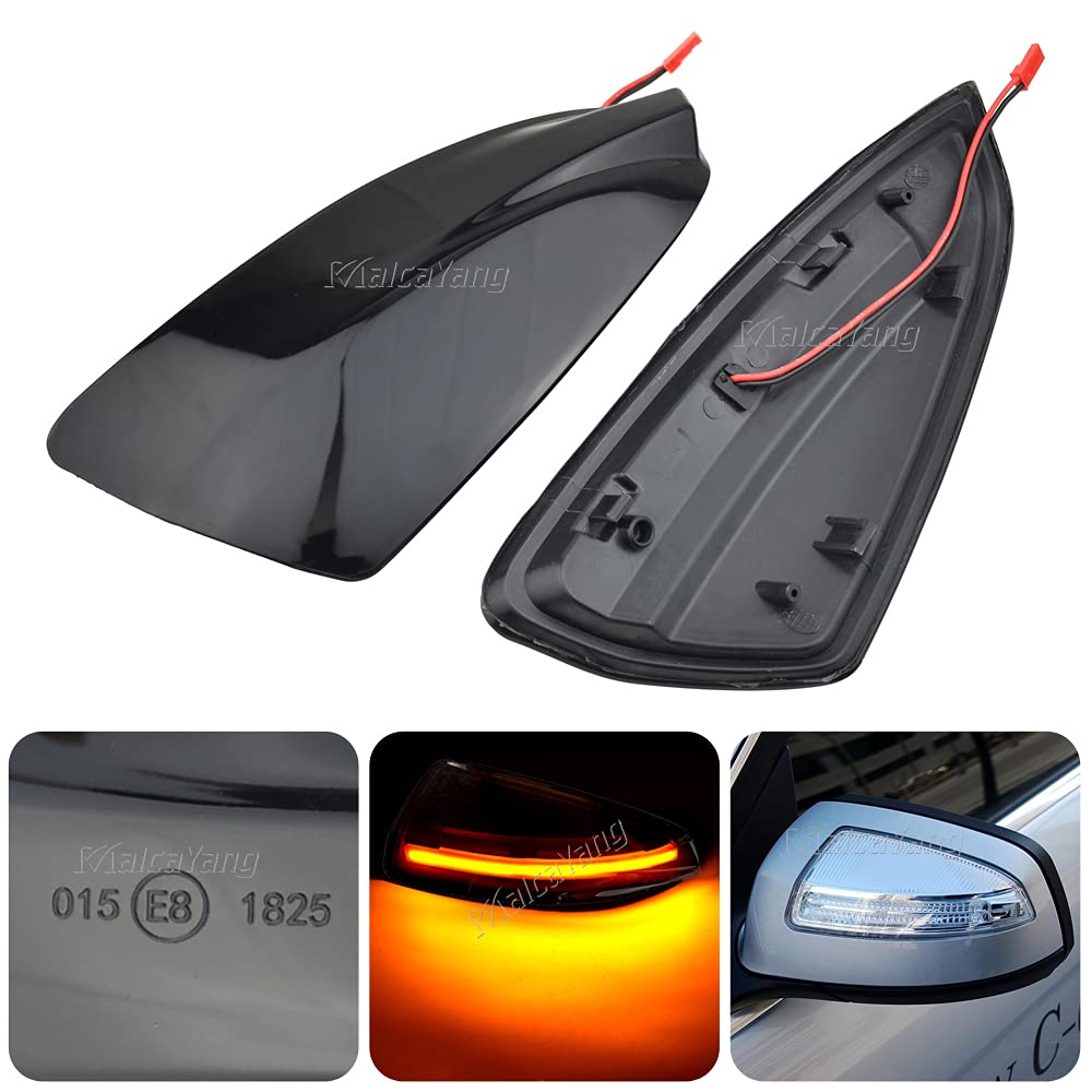 dinamiche indicatori di direzione una coppia specchio luci led per Classe C W204 S204 C300 C350 C63 Viano W639 Vito Bus W639