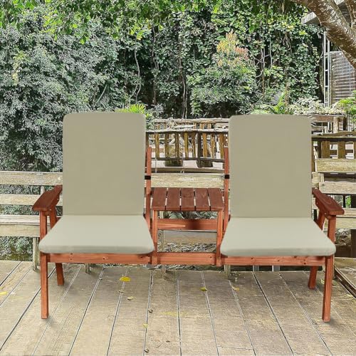 Coussin de chaise de jardin dossier haut imperméable extérieur XJBTBA