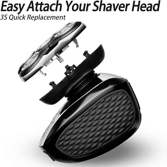 2Pack Blade Pro Replacement Head Compatible with Remington Balder Pro XR7000, 5 Dual Track Shaver Heads for a Smooth and Close Shave with No-Irritation.(Pack of 2)