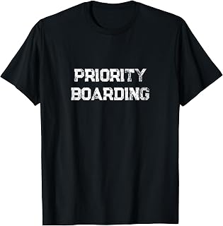Priority Boarding Holiday Travel Frequent Flyer Spring Break T-Shirt