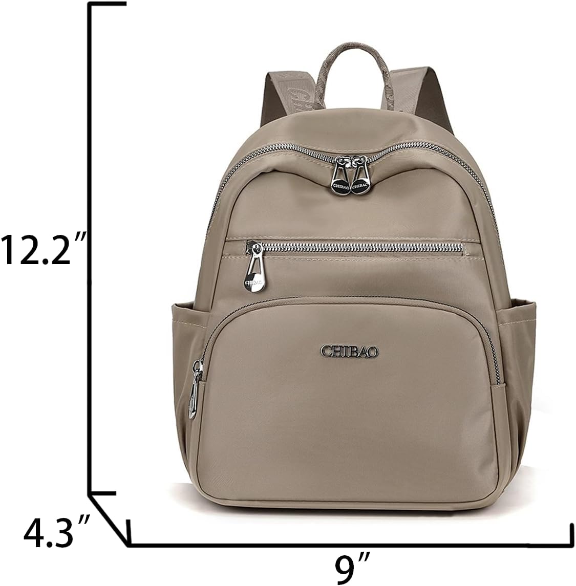 Small Nylon Backpack For Women 12.2 Inch Stylish Casual Lightweight Waterproof Resistant Mini Travel Bag - Image 2