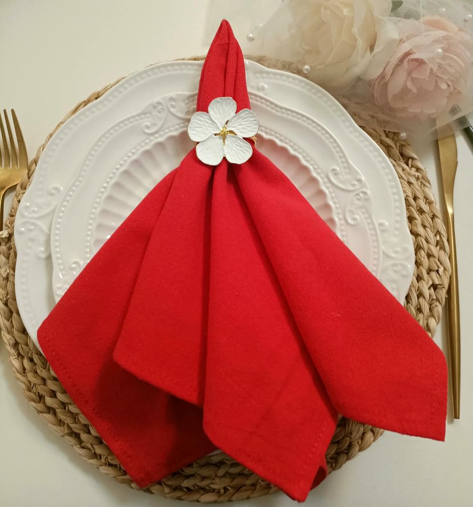 12 sztuk 40 cm x 40 cm lniane bawełniane serwetki na wesele serwetki ślubne w kolorze zakurzonego różu i szałwiowej zieleni