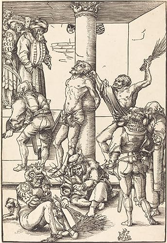 Toile Lucas Cranach la Flagellation de l'Ancien affiche décoration salon 60x90