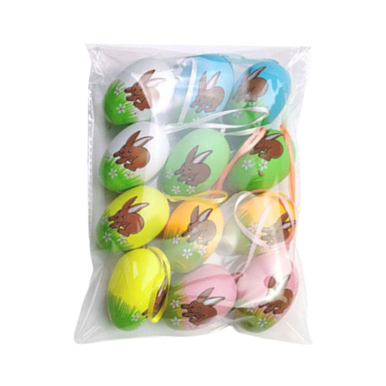 Buxuaaaa D 12Pcs Easter Colorful Eggs Party Ecorative Art Ornament Supplies For Easter Holiday New Year Party Ecor Eggs Ecor