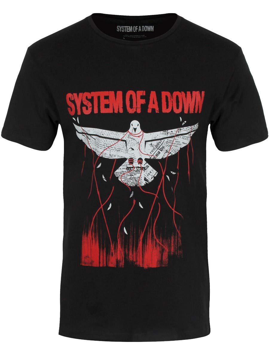 Band Monkey System of A Down Unisex T-Shirt Dove Overcome Multicoloured