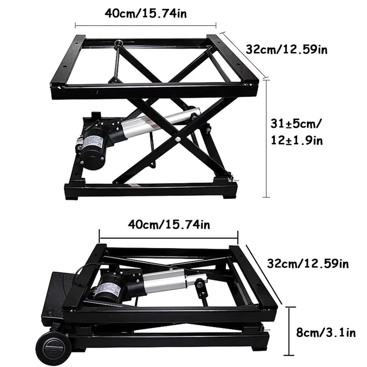 Tavolo elevatore elettrico regolabile in altezza 100-300 mm, capacità 60 kg, tavolino da caffè con telecomando, perfetto per casa, ufficio e spazio di lavoro, design moderno