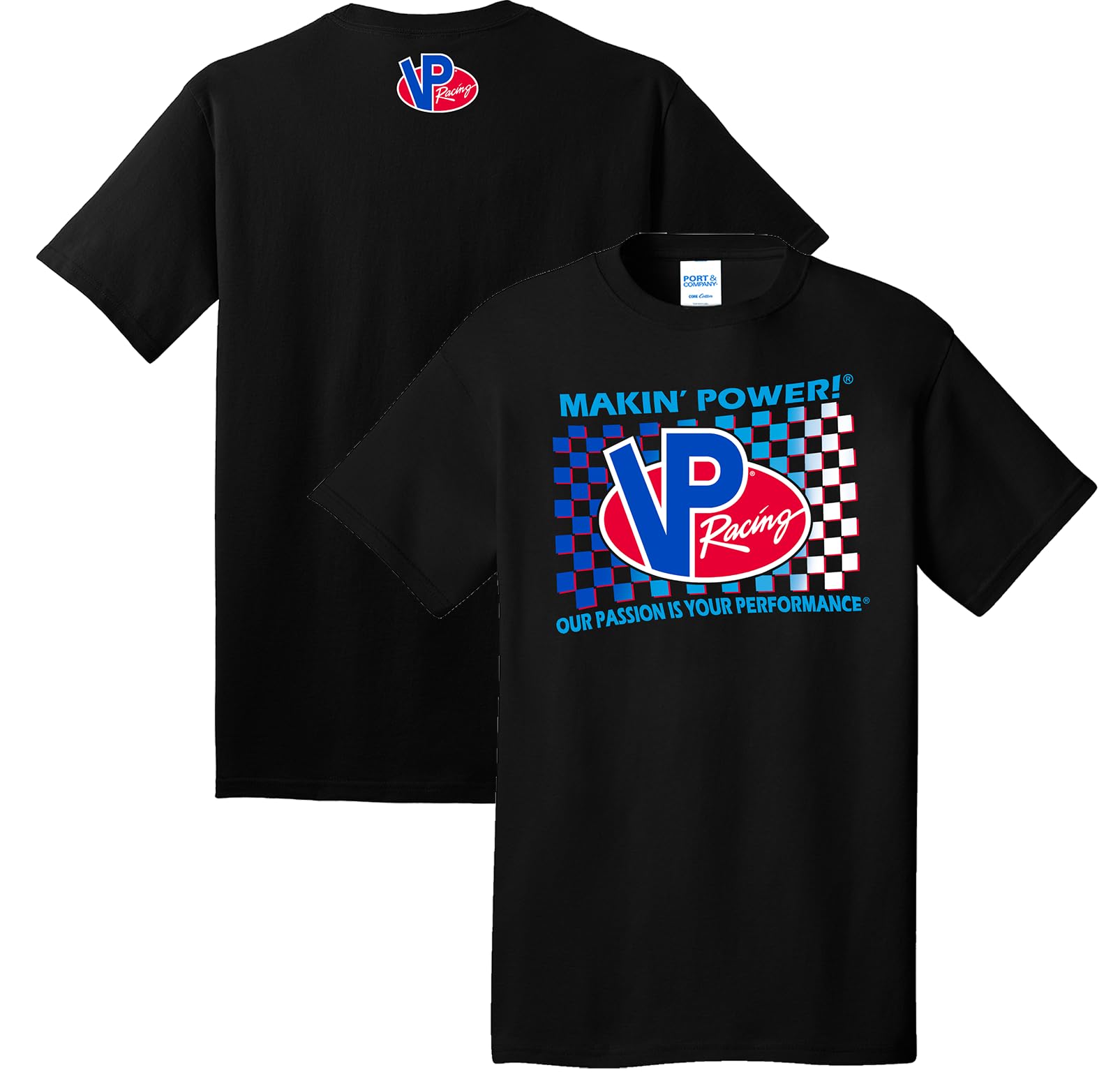 VP Racing Fuels - Retro Flag Tee - Softstyle Preshrunk T-Shirt - Officially Licensed VP Apparel
