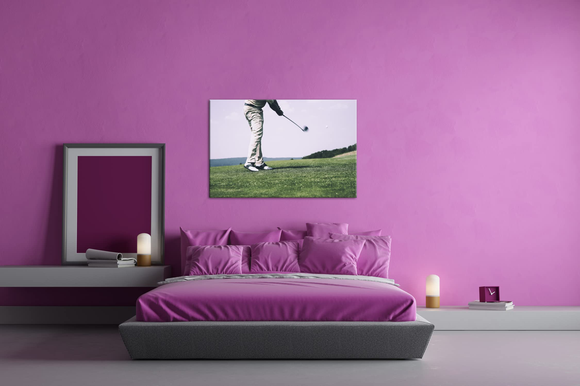 esperto giocatore di golf, formato: 120 x 80 cm, stampa digitale di alta qualità con cornice, senza poster o poster