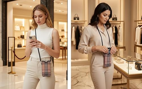 Miniatura 2 de Tainada Funda de neopreno para teléfono para hombres y mujeres, con correa cruzadacordón para el cuello para iPhone 171615 Pro Max, Air, 161514