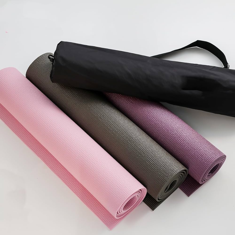 ヨガマットレス、マットケース Amazon | ストレッチマット 3.5mm PVC ヨガマットケース付き