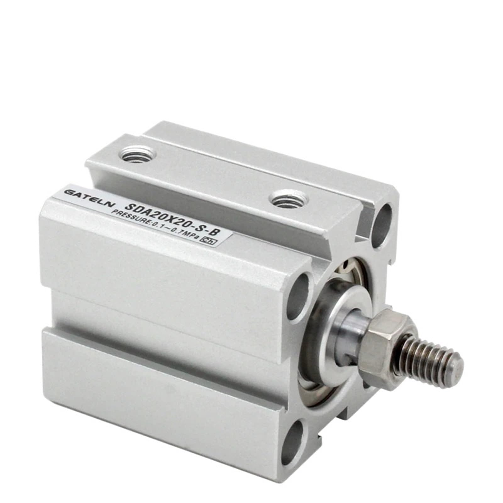 Cylindre pneumatique SDA25-B à double effet avec filetage mâle