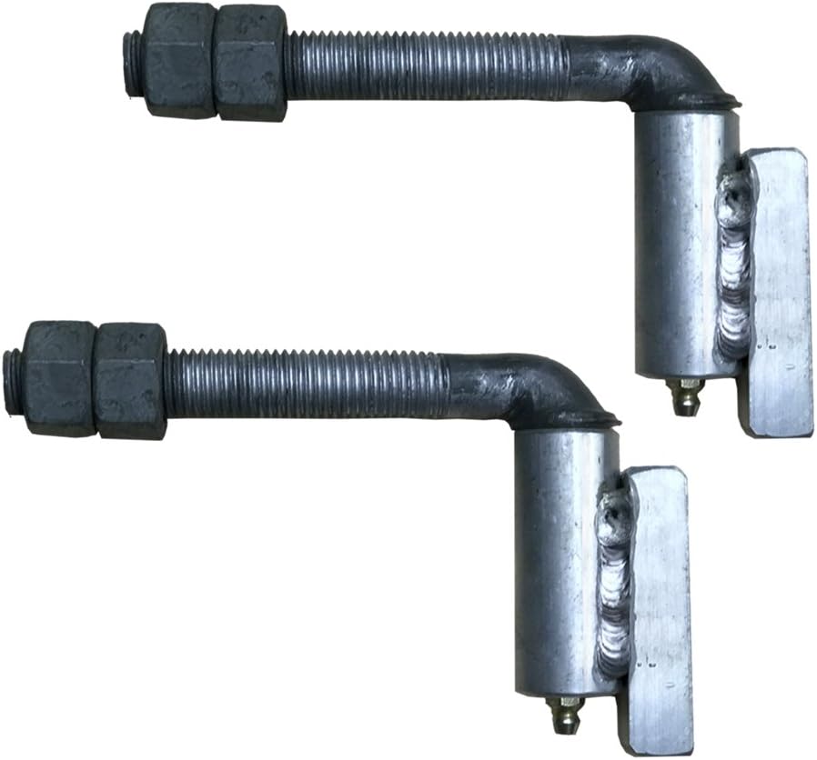 Aluminum J-Bolt Hinge 5/8 Adjustable Heavy Duty Gate Hinge, Lot of 2