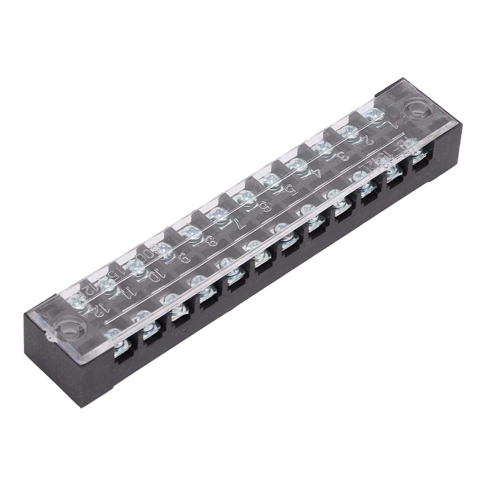 Fafeicy 15A 600V Klemmenverteilerblock, 12 Sektionen Verzinkte