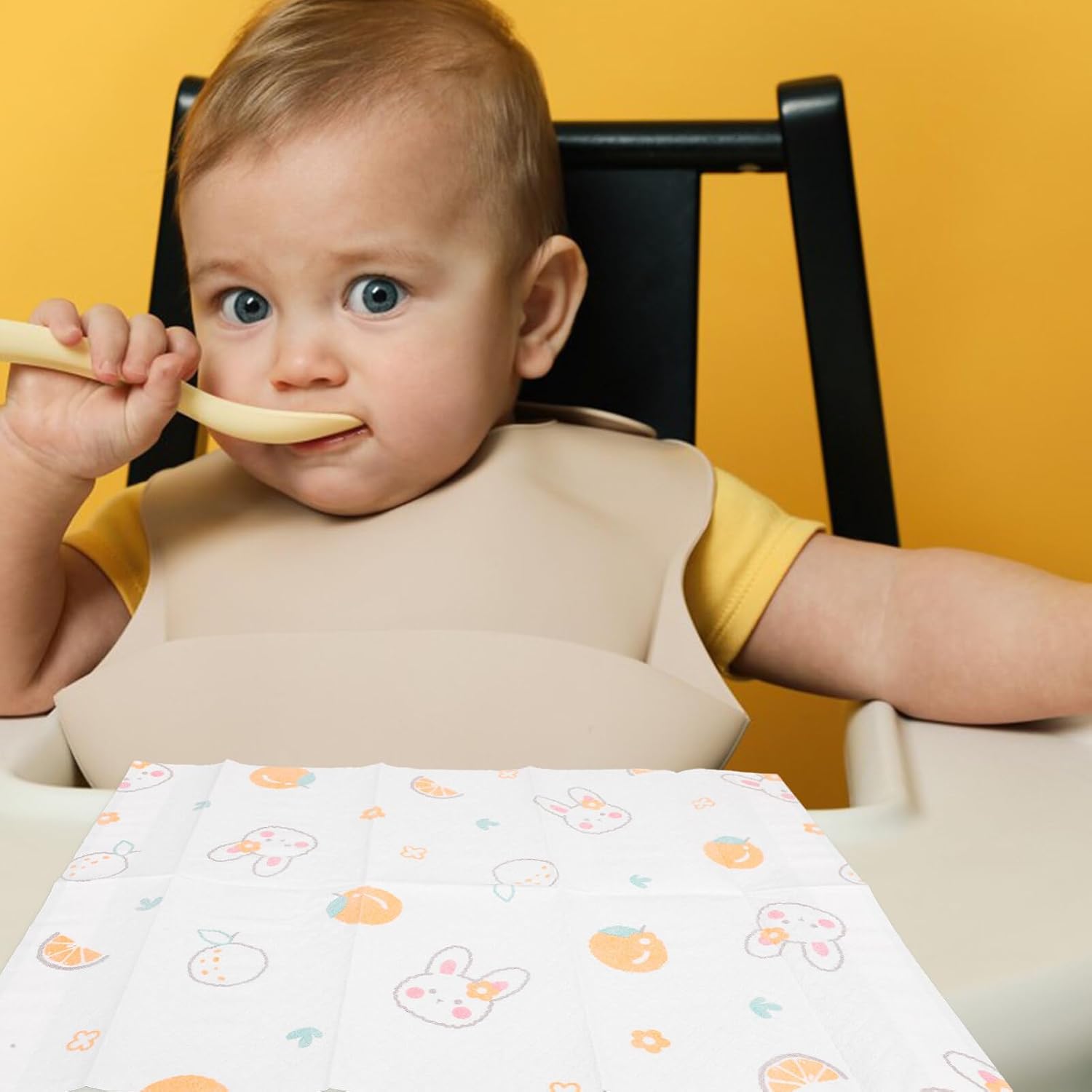 Cabilock 10pcs Boys and Girls Disposable Placemats for Toddlers Oil-Resistant Table Mats for Restaurants Parties Travel Portable Easy Cleanup Wrinkle-Resistant Dining Essentials