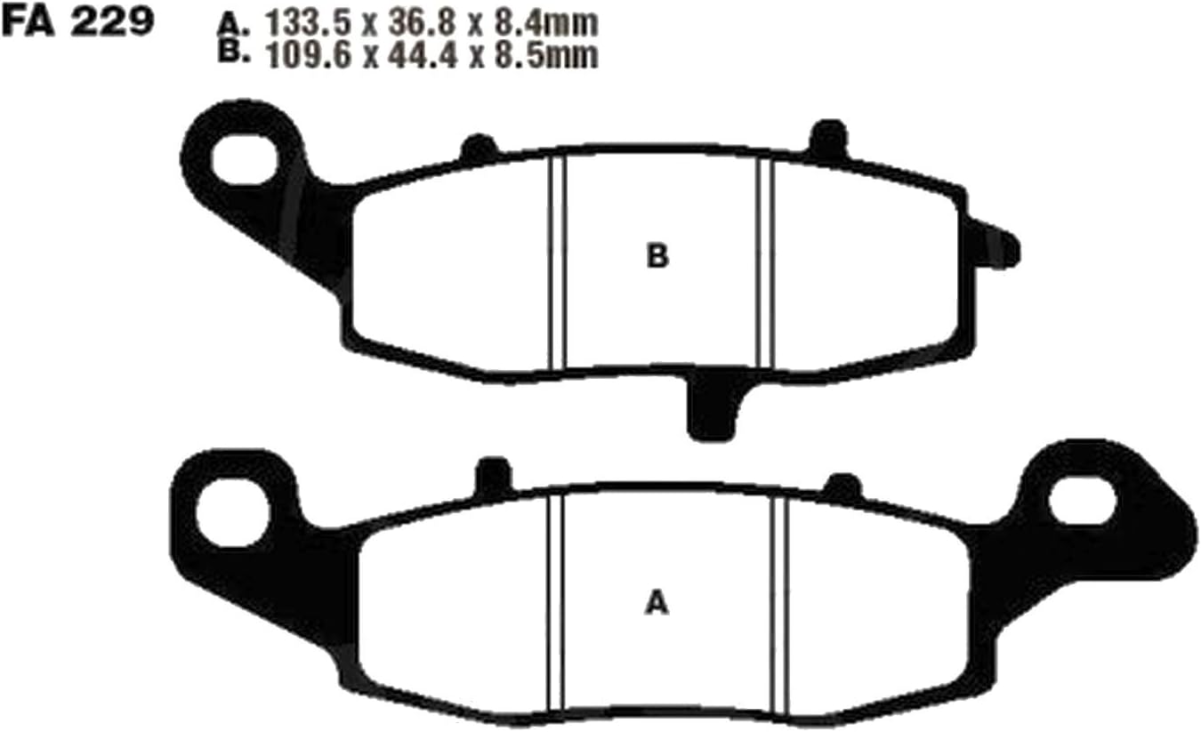 EBC Brakes FA229V SEMI SINT BRK PAD EBC