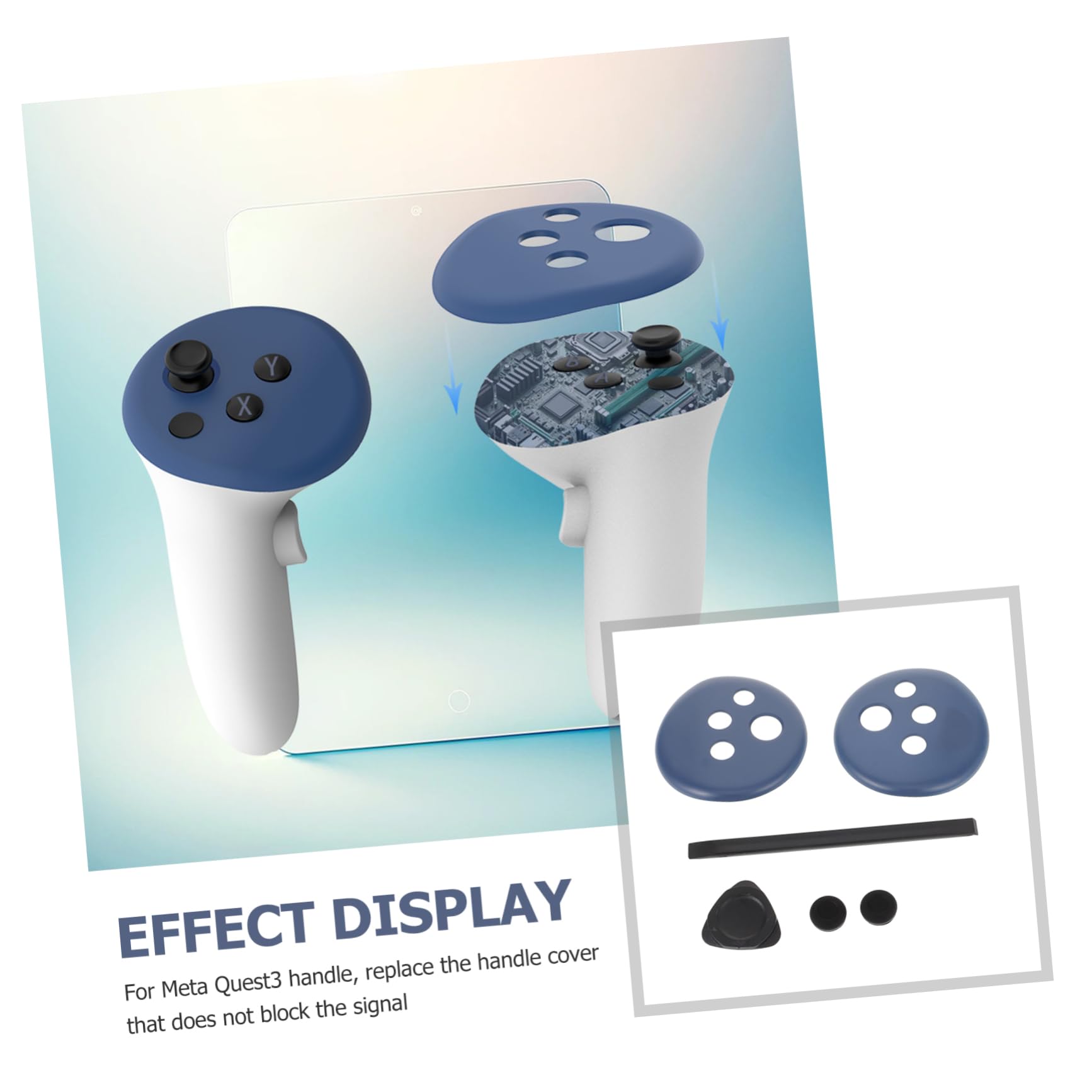 HOMSFOU 5sets Cover Di Protezione Per Controller Vr Di Sostituzione Per Gamepad Accessorio Resistente e Facile Da Installare Vivace Per Look Unico Compatibile Con Controller Di Gioco Vr