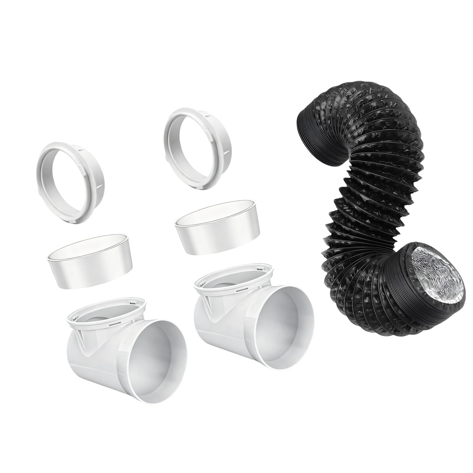 PANGBOER Complete Dryer Exhaust Package with Silicone Seals and Reinforced Parts for Secure Connection Dryer Vent Accessories