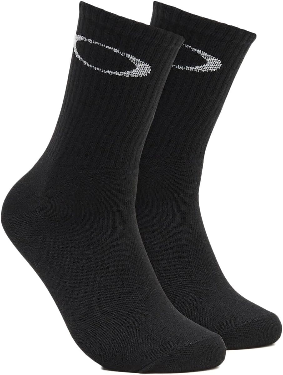 Oakley MAN Ellipse Crew Socks, Black, Large US