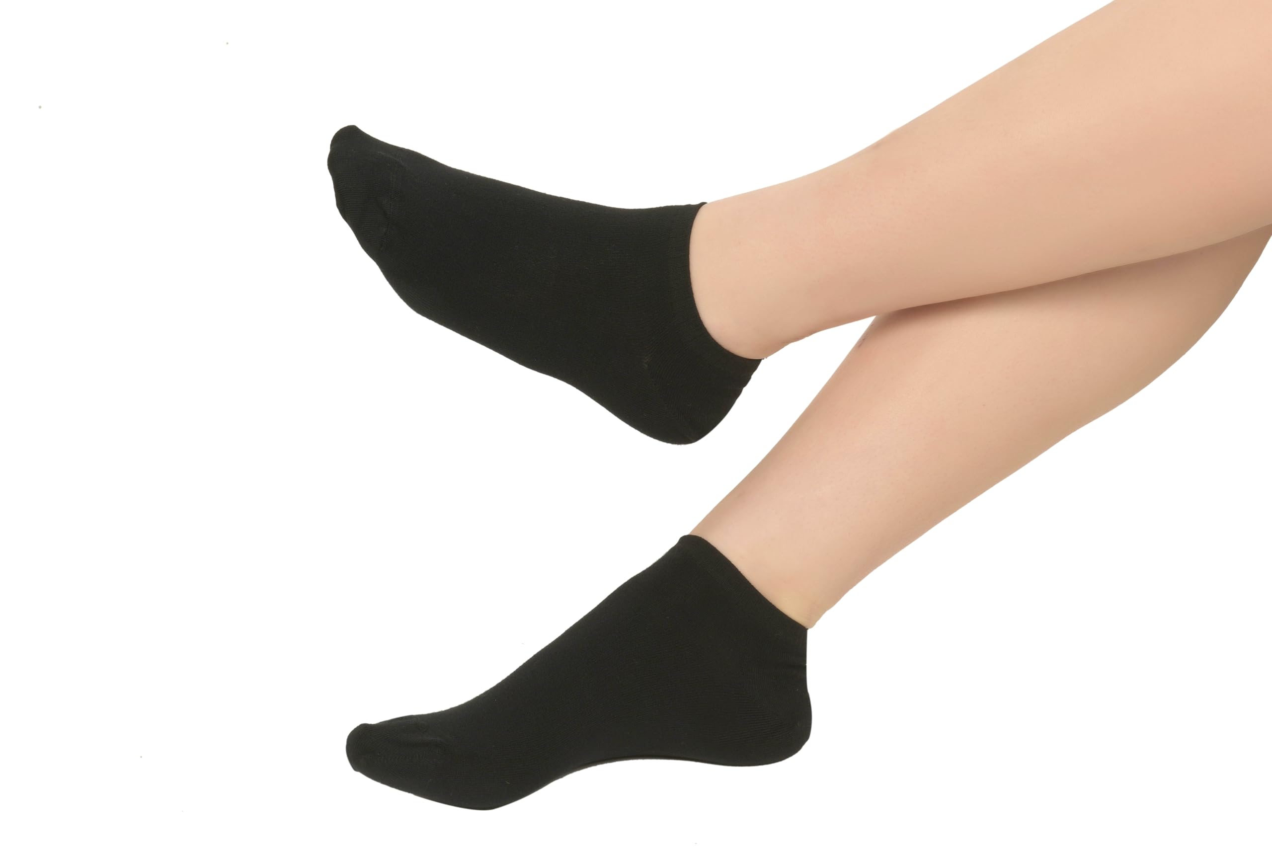 98% Bio-Baumwolle Sneakersocken, 6 Paar für Damen und Herren, GOTS-zertifiziert, verstärkte Zehen- und Fersenpartie