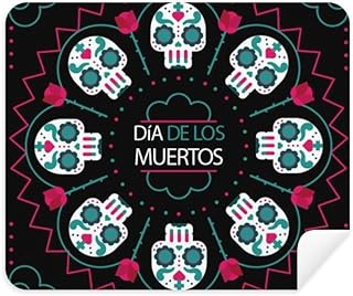 l Rose Happy The Day of The Dead Cleaning Cloth Screen Cleaner 2pcs Suede Fabric